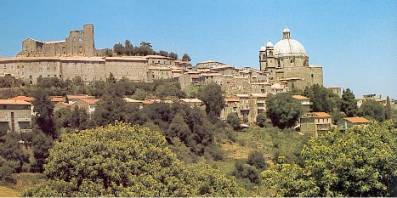 Montefiascone - Panorama con la Cupola di S. Margherita